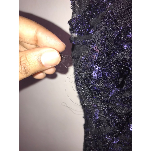 FashionNova Navy Blue Sequin Dress - 1X - Picture 7 of 8